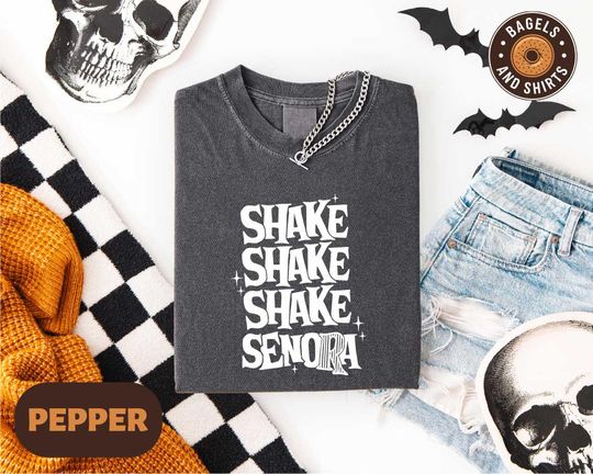 Discover Shake Shake Shake Senora Shirt, Halloween Movie T-shirt, Spooky Season Vibes Sweatshirt, Funny Fall Graphic Tee, Halloween Women's Shirt