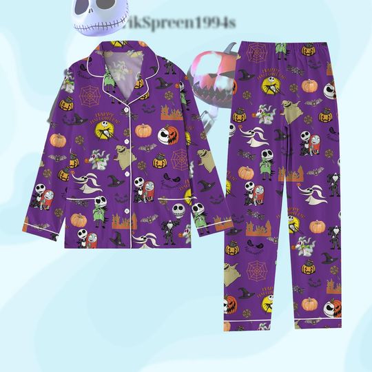 Discover Halloween Nightmare Before Christmas Pajamas Set, Jackk Skellingtonn Pjs