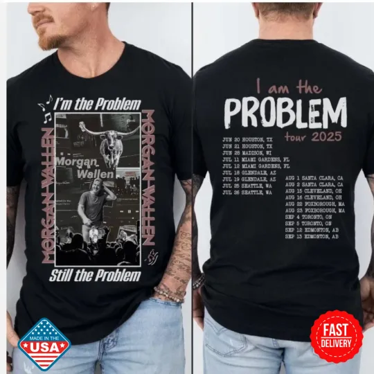 Discover Wallen Western i'm the Problem Tour 2025 Concert Unisex T-Shirt Fan Shirt