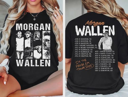 Discover Wallen Western Im The Problem Tour 2025 , Country Music Morgan , Wallen Tee