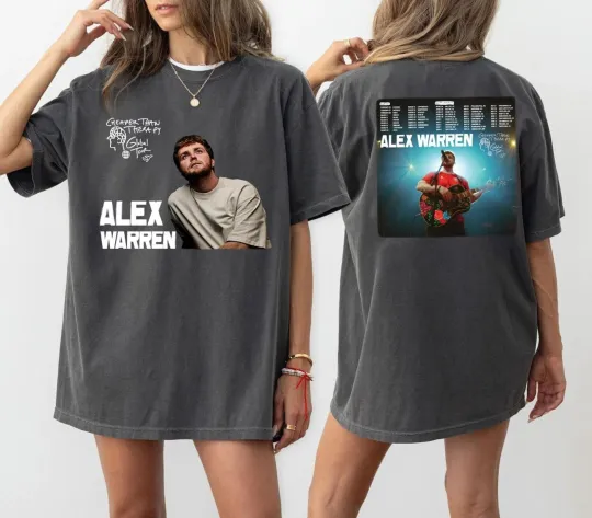 Discover Alex Warren Tour Music Alex Warren Graphic Tee 2025 Fan Gif Vintage T-Shirt