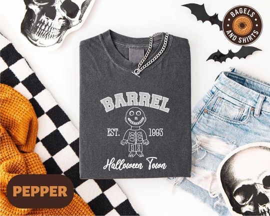 Discover Barrel Halloweentown Shirt, Spooky Halloween Tee, Halloween Movie T-Shirt, Spooky Season Vibes Shirt