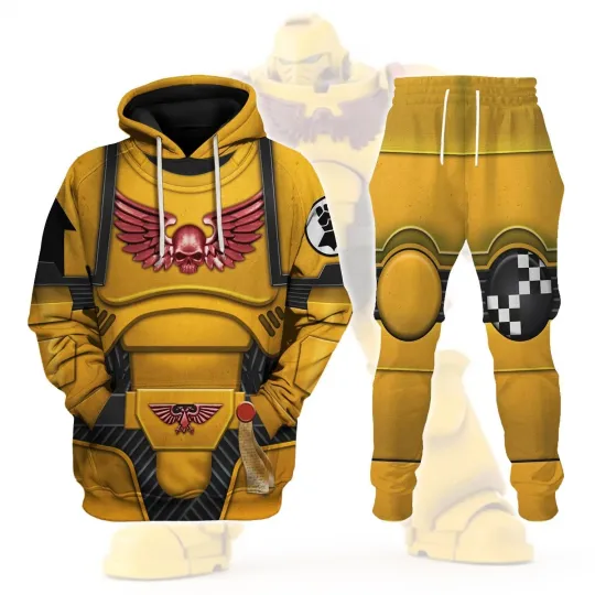 Discover Personalized Space Marines IMPERIAL FISTS Costume Hoodie Sweatshirt