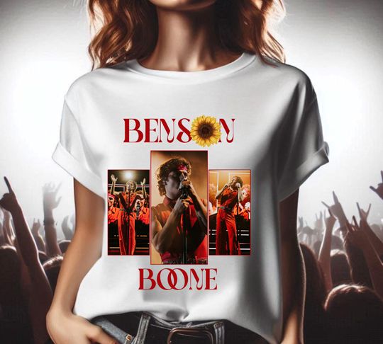 Discover Benson Boone concert Tour Shirt, American heart tour shirt,