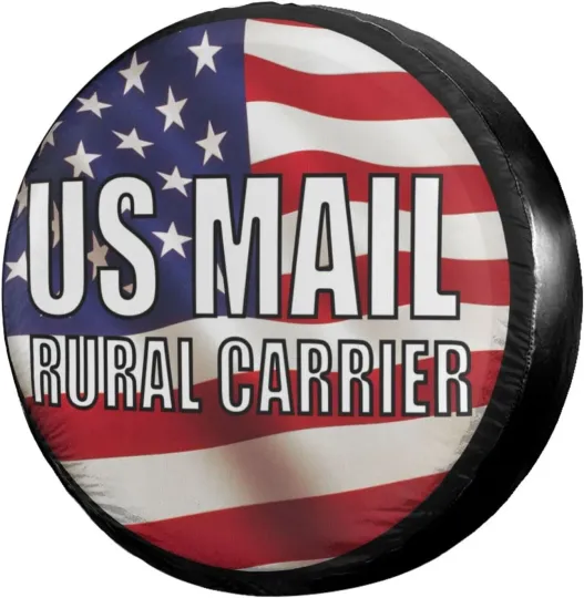 Discover Us Mail Rural Carrier Spare Tire Cover Dust-Proof Wheel US