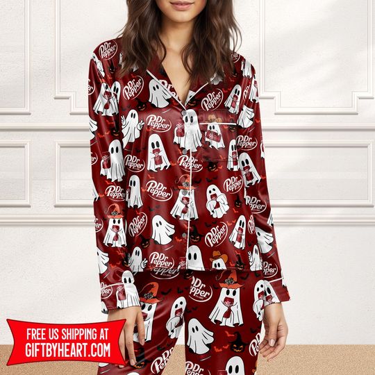 Discover Dr Pepper Halloween Pajama set, Ghost Halloween Pajama set