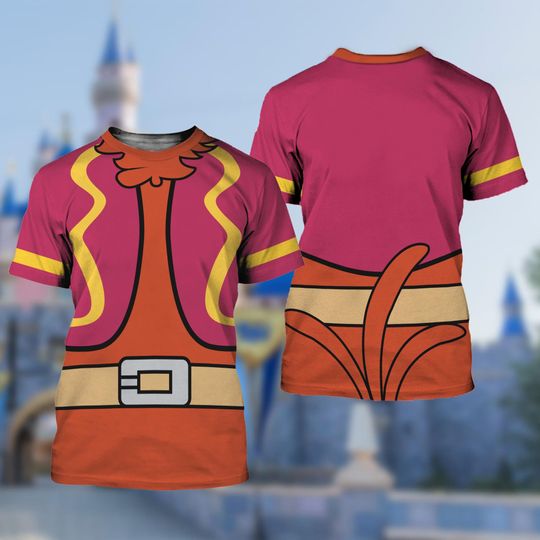 Discover Panchito Pistoles Costume T-Shirt, The Three Caballeros Halloween Cosplay Tee, Panchito Pistoles Cosplay Costume Tee, All Over Print Shirt