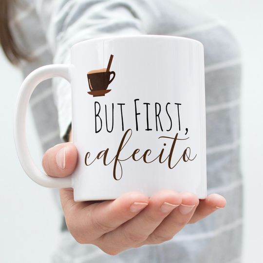 Discover But First Cafecito Coffee Mug Cuban Espresso
