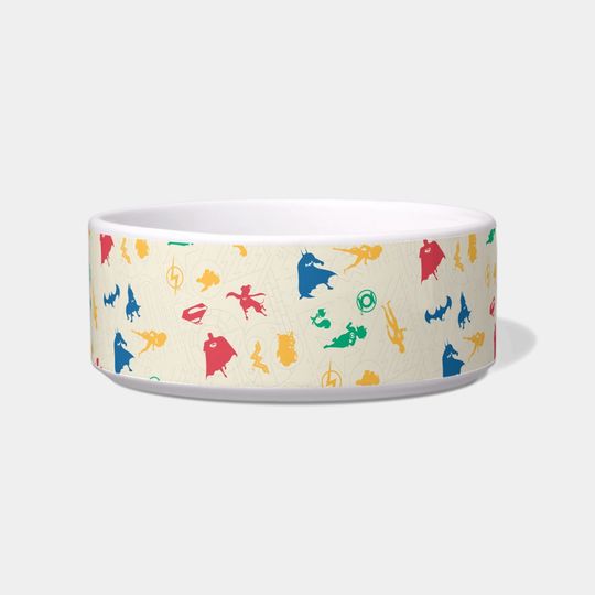 Discover Super-Pets & Justice League Silhouette Pattern Bowl