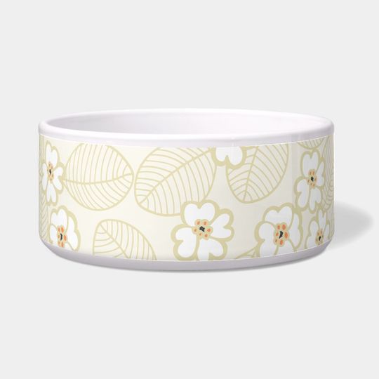 Discover Pattern Floral Pet Bowl