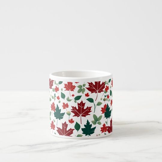 Discover Nature's Sip: Specialty Espresso Mug with Leaf 