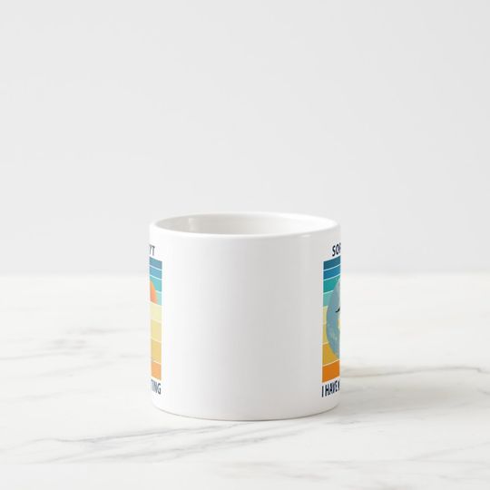 Discover Sorry I Can't I Have a Board Meeting Funny Surfing Espresso Cup