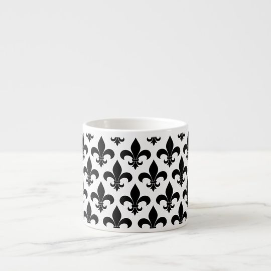 Discover French Fleur de lis Pattern Classic Espresso Cup