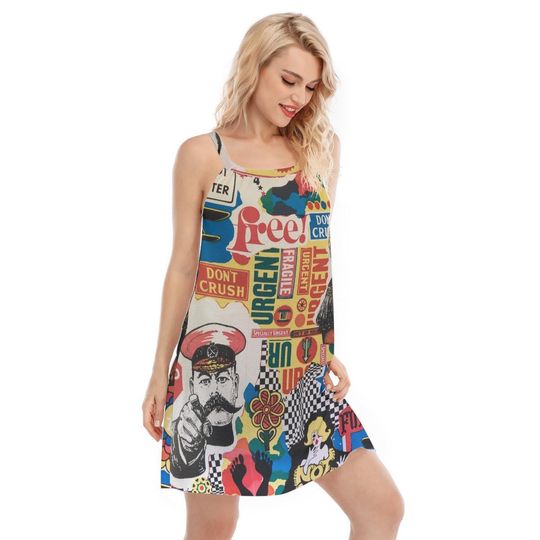 Discover Retro Women's Sleeveless Cami Dress