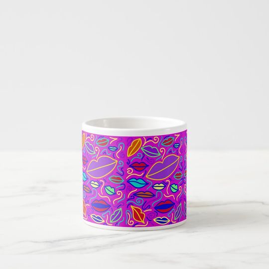 Discover Vibrant Lips Espresso Mug