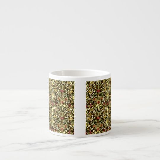 Discover Art Nouveau Wallpaper Espresso Mug 