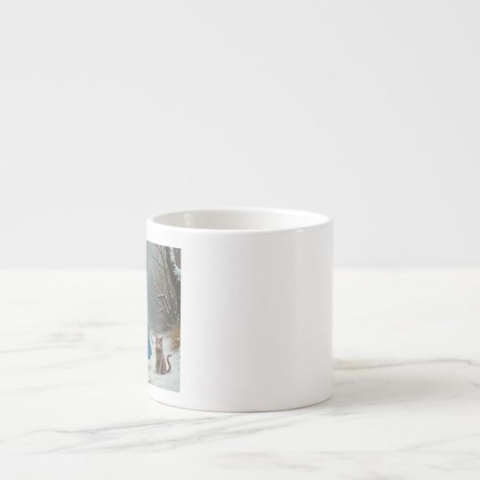 Discover Winter Alice right hand espresso mug