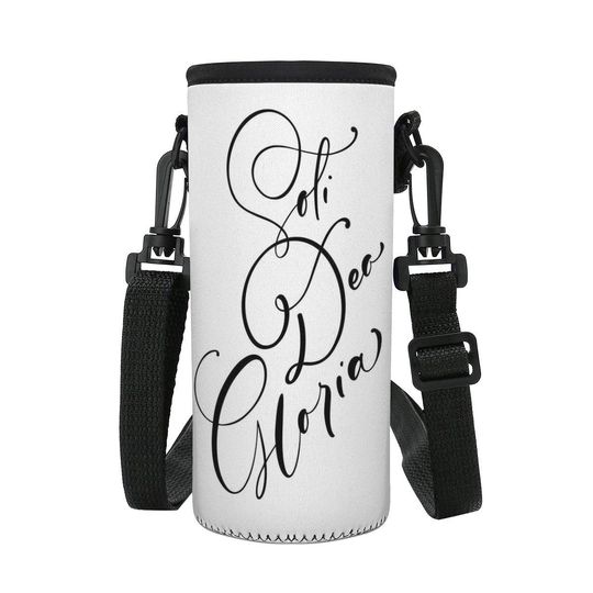 Discover soli Deo gloria Small Water Bottle Carrier Bag