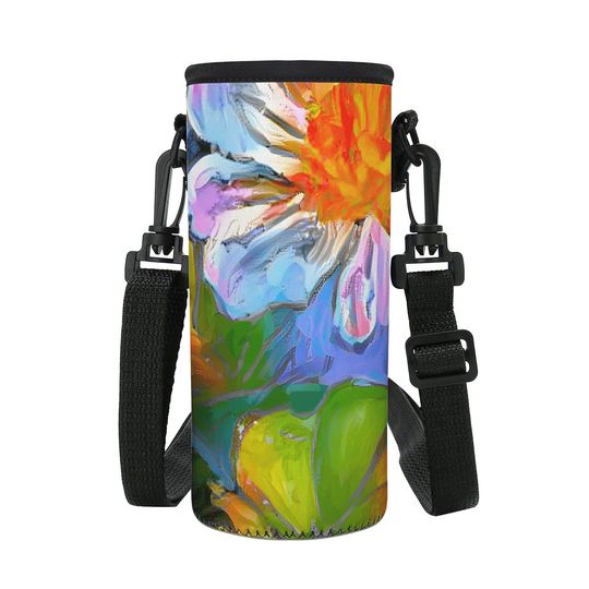Discover Petunia Flower Small Water Bottle Carrier Bag