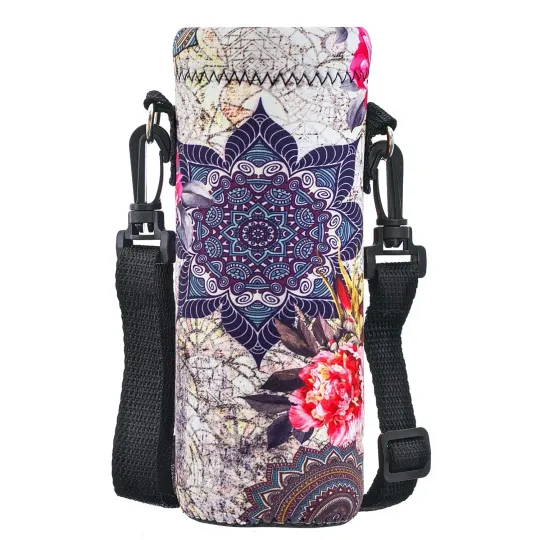 Discover Water Bottle Carrier Bag with Adjustable Shoulder Strap