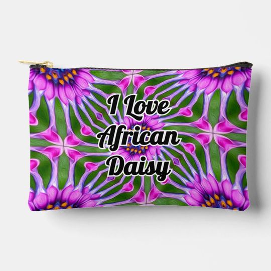 Discover Esthetic Daisy Pattern Accessory Pouch