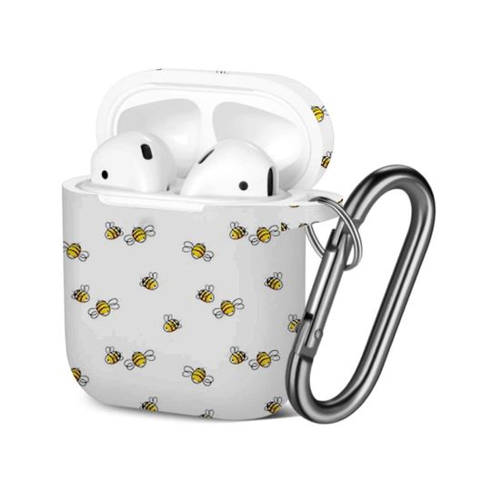 Discover Cute Honey Bee AOP Airpods Case Cover