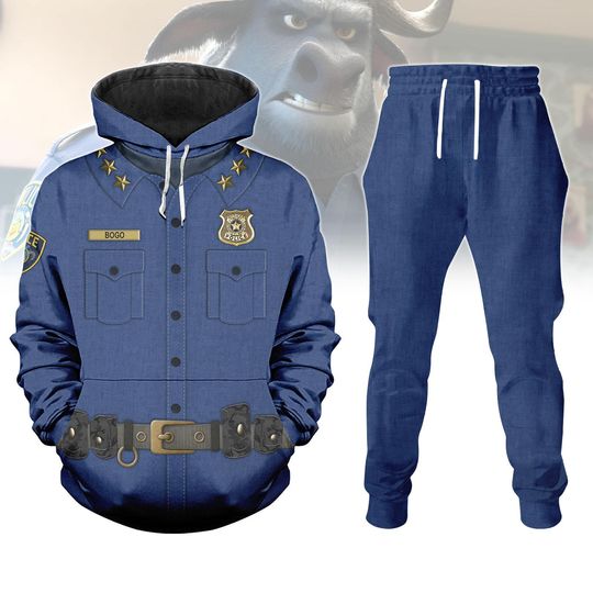 Discover Chief Bogo Costume Hoodie, Men Joggers, Disneyyy Zootopiaa Cosplay Costume, animall kingdom, Disneyyland Shirt, Disneyyy World, Halloween Gift