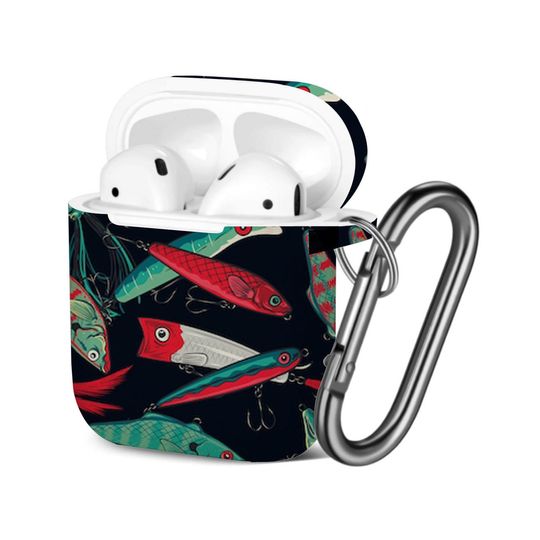 Discover Colorful Fishing Lures AOP Airpods Case Cover