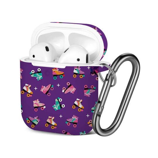 Discover Colorful Retro Roller Skates AOP Airpods Case Cover