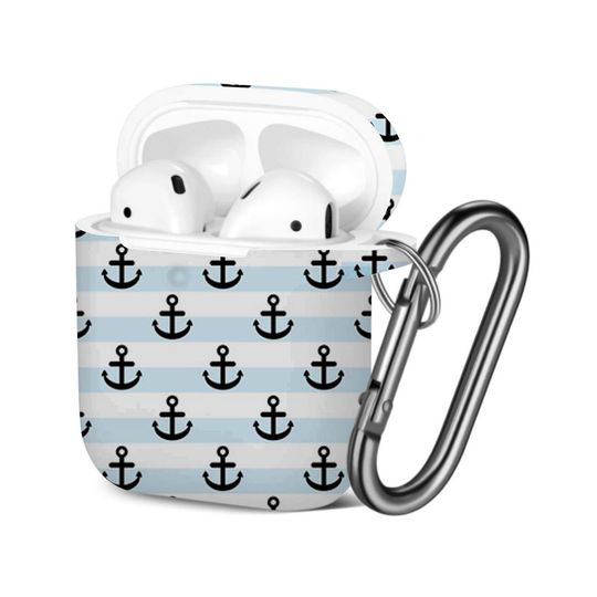 Discover Anchors Print AOP Airpods Case Cover