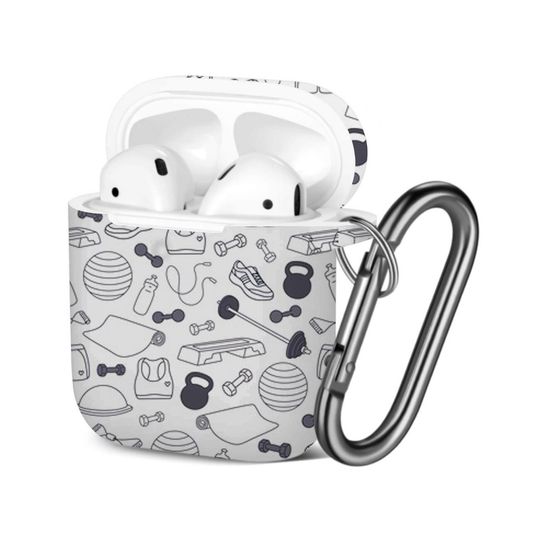 Discover Fitness Workout AOP Airpods Case Cover