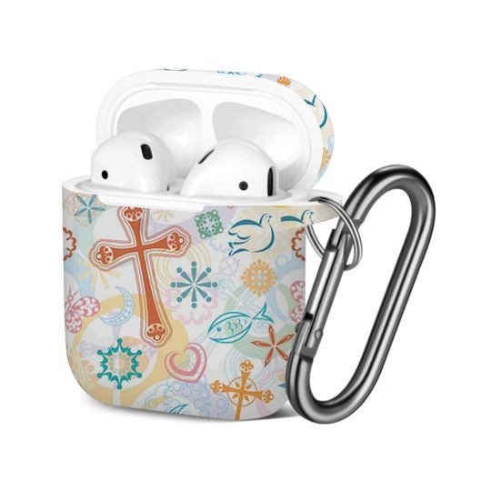 Discover Christian Symbols AOP Airpods Case Cover