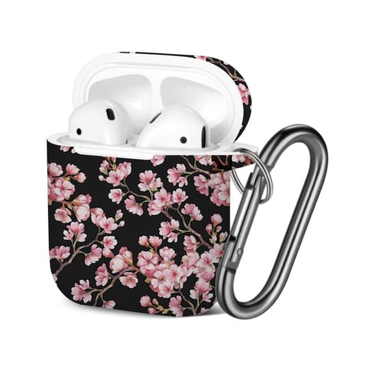 Discover Colorful Cherry Blossoms AOP Airpods Case Cover