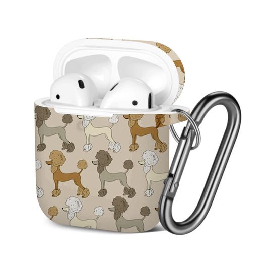 Discover Cute Funny Cartoon Poodle AOP Airpods Case Cover