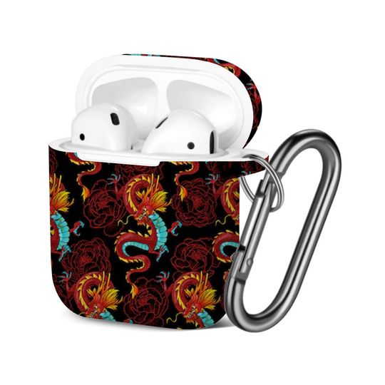 Discover Chinese Dragons AOP Airpods Case Cover