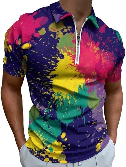 Discover Men's Classic Polo Zip Polo Shirts