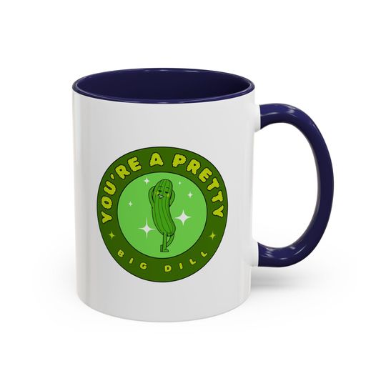 Discover Cute Pickle Coffee Mug, Quirky Gift for Dill Lovers, Funny Office Cup, Unique Home Decor, Ideal for Gifts