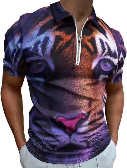 Discover Mens Casual Zip Polo Shirts