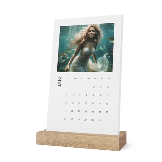 Discover Elegant Vertical Desk Calendar 2025, Minimalist Home Decor