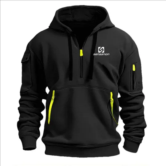Discover Autumn and winter men's fashion designs include multi-zipper hoodies, printed hoodies, casual sportswear, loose hoodies and spor