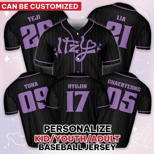 Discover ITZY Purple Yeji Kpop Baseball Jersey, Kpop  Jersey, Jersey For Adult Kid, ITZY Merch, Gift For Kpop Fans