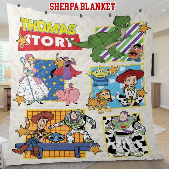 Discover Personalized Disneyyy Pixar toy stories Blanket, Custom Name Baby Girl Boy Disneyyy Blanket, toy stories Birthday Gift, Birthday Boy, Birthday Girl