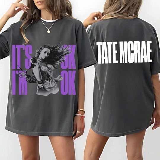 Discover Tate McRae Its OK Im OK Shirt, Vintage Tate McRae Concert Shirt