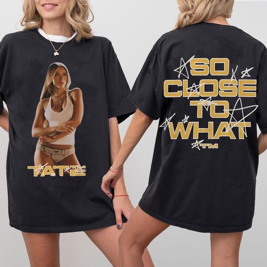 Discover Tate McRae So Close To What Shirt, Tate McRae Graphic Tee, Miss Possessive Tour shirt