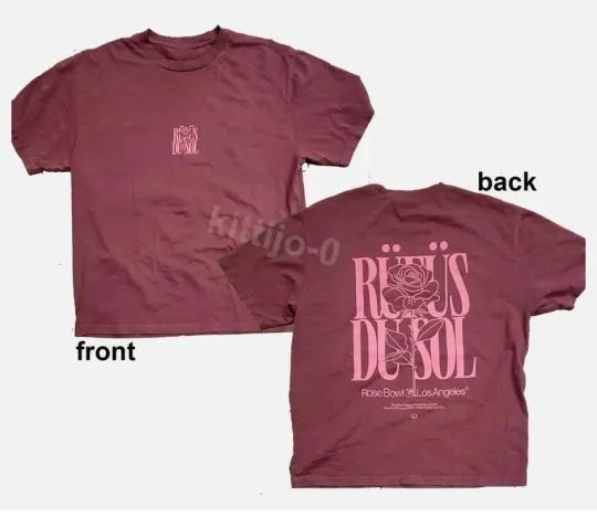 Discover NEW!!! Rufus Du Sol Rose Bowl 2025 Would Tour reprint T-Shirt
