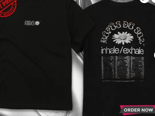 Discover Rufus Du Sol 2025 Inhale Exhale World Tour Date T-Shirt