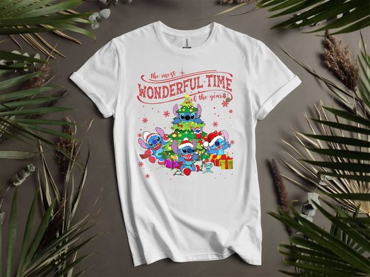 Discover Wonderful Time Of Years Santa Stitchh Christmas  T-Shirts