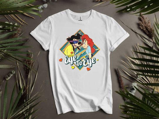 Discover Couples A goofyy Movie Powerlinee Roxanne Eye Custom T-Shirts for Men, Women, and Kids - Sizes S to 5XL | Ladies' T-Shirts Available K622