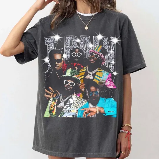 Discover T-pain Bootleg T-shirt Tour Tpain Tee