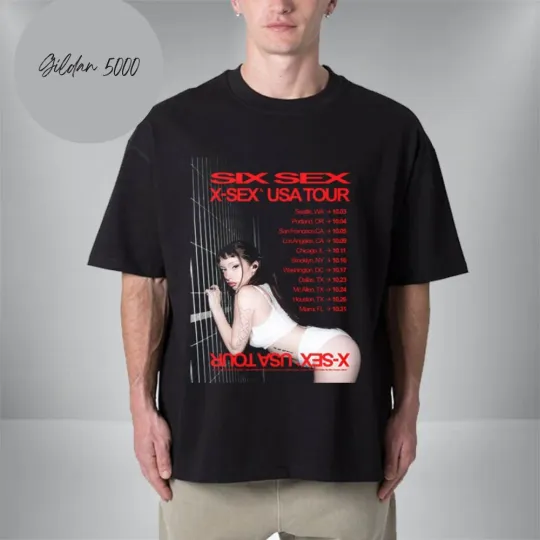 Discover Six sx X-sx USA Tour On October 2025 Schedule Tour Dates Unisex T-Shirt